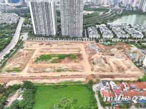 Cập nhật tiến độ dự án Khu dân cư cao cấp CityLand Mễ Trì (The President Park) đang thi công tấp nập đối diện Vinhomes Greenbay